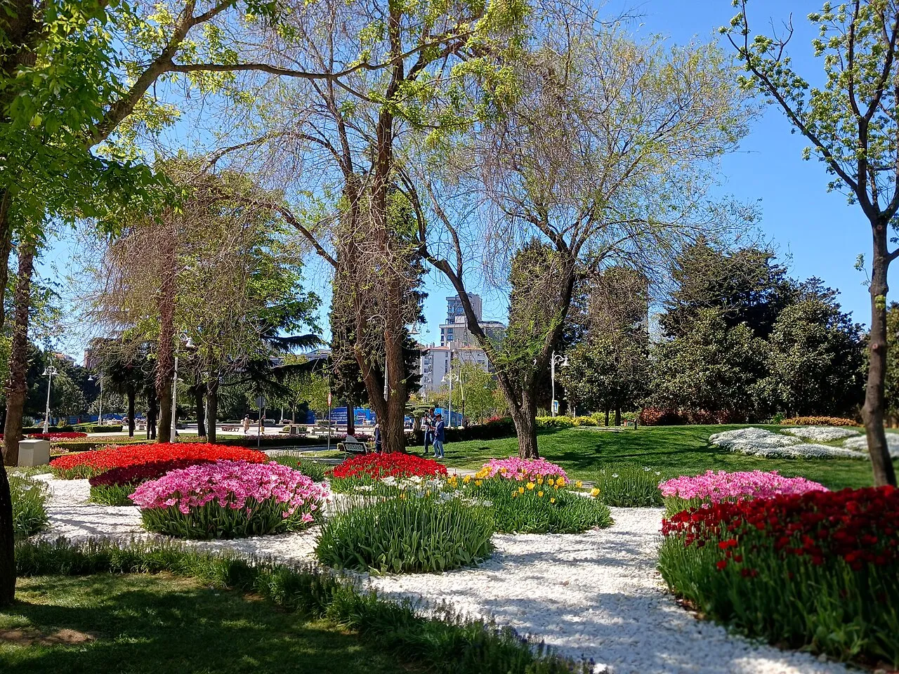 Göztepe 60. Yıl Parkı’nda ilkbahar çiçekleri