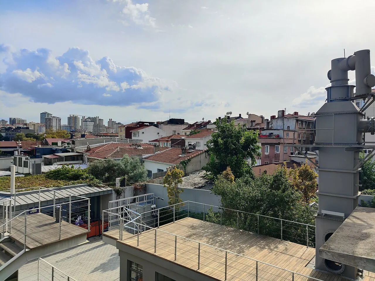 Gazhane çevresindeki çatılar, Eylül 2024