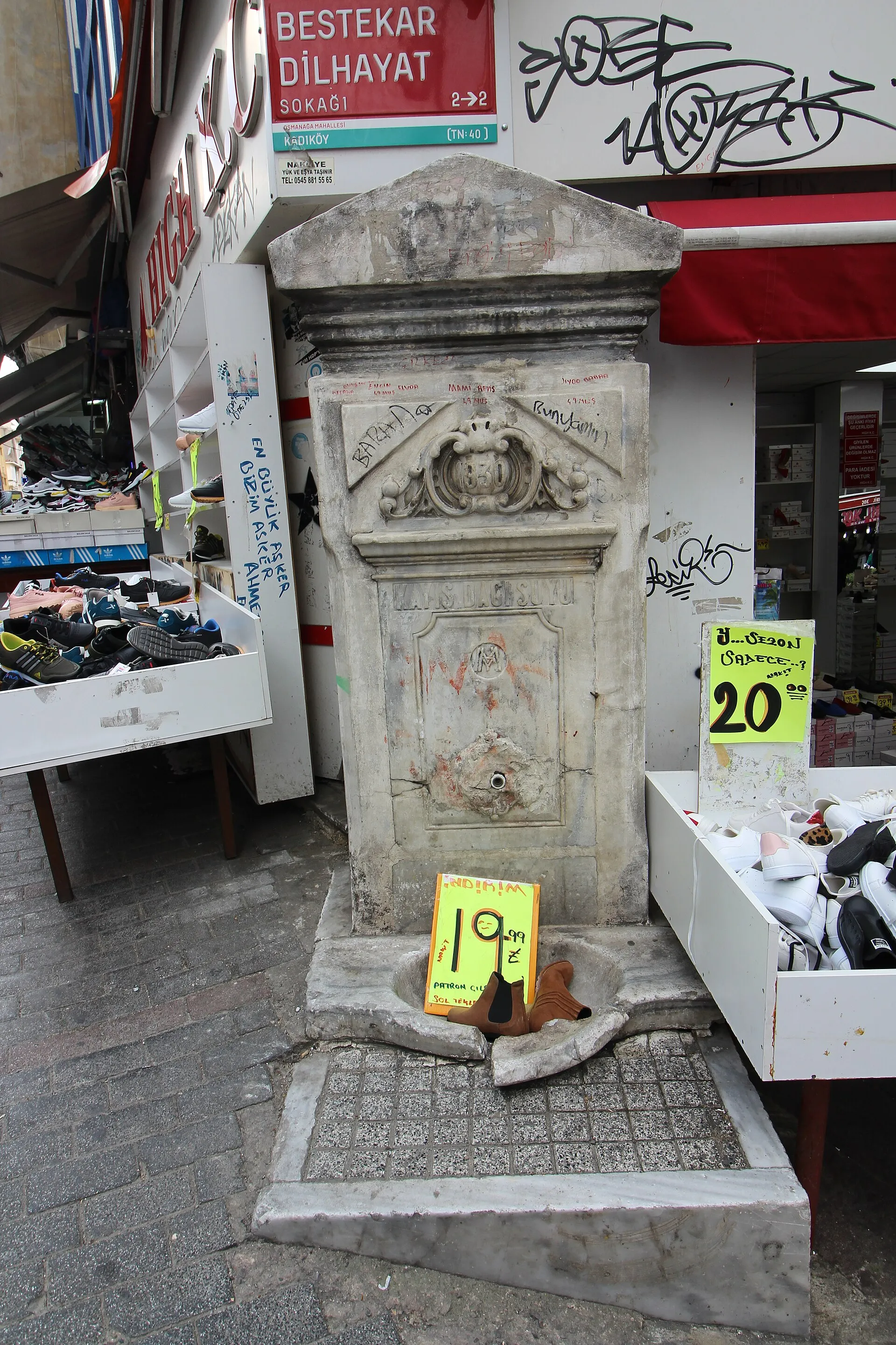 Kayışdağı suyu çeşmesi, Mart 2019